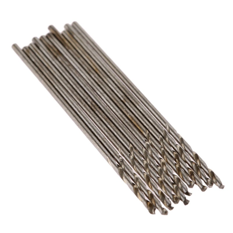 Mtsooning Twist Drill Bits,10PCS 0.8mm HSS Drill Bits with Straight Shank Replacement for Hard Metal, Hardened Stainless Steel and Cast Iron Electrical Drilling Tool - Image 3